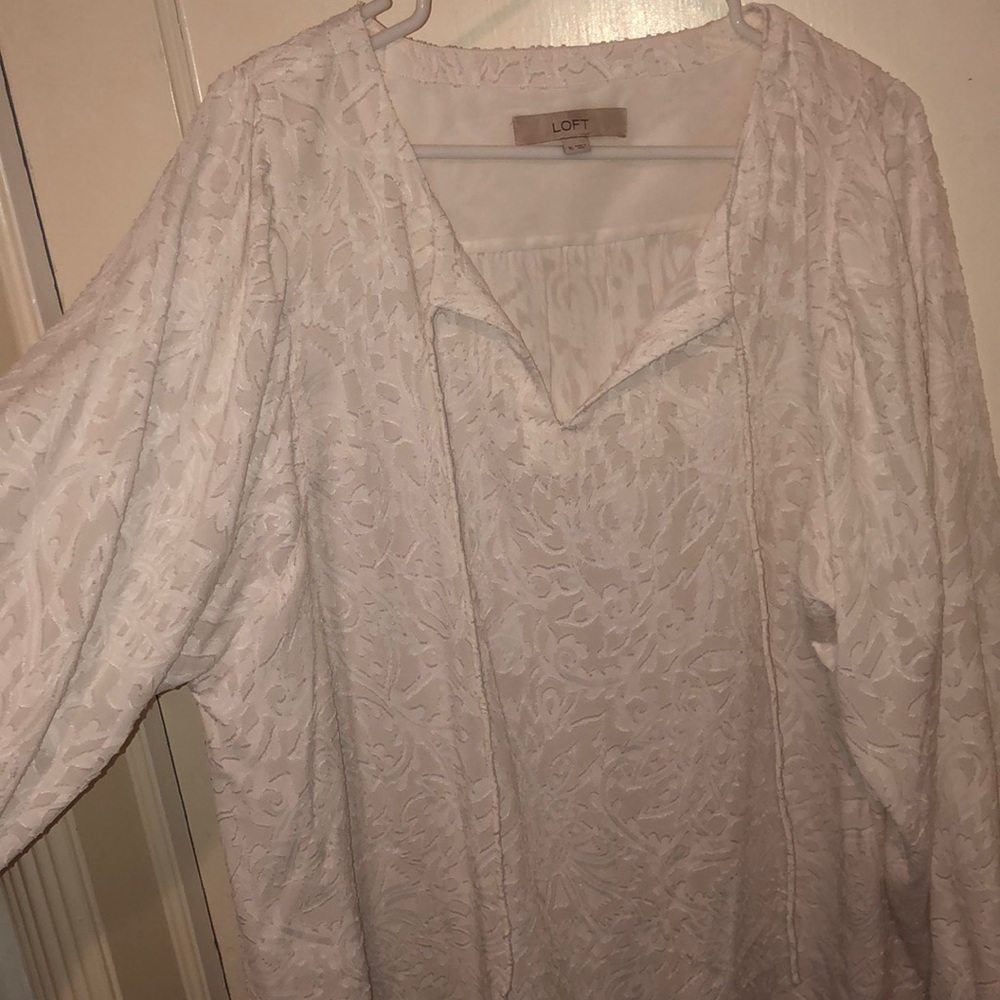 LOFT flowy peasant top